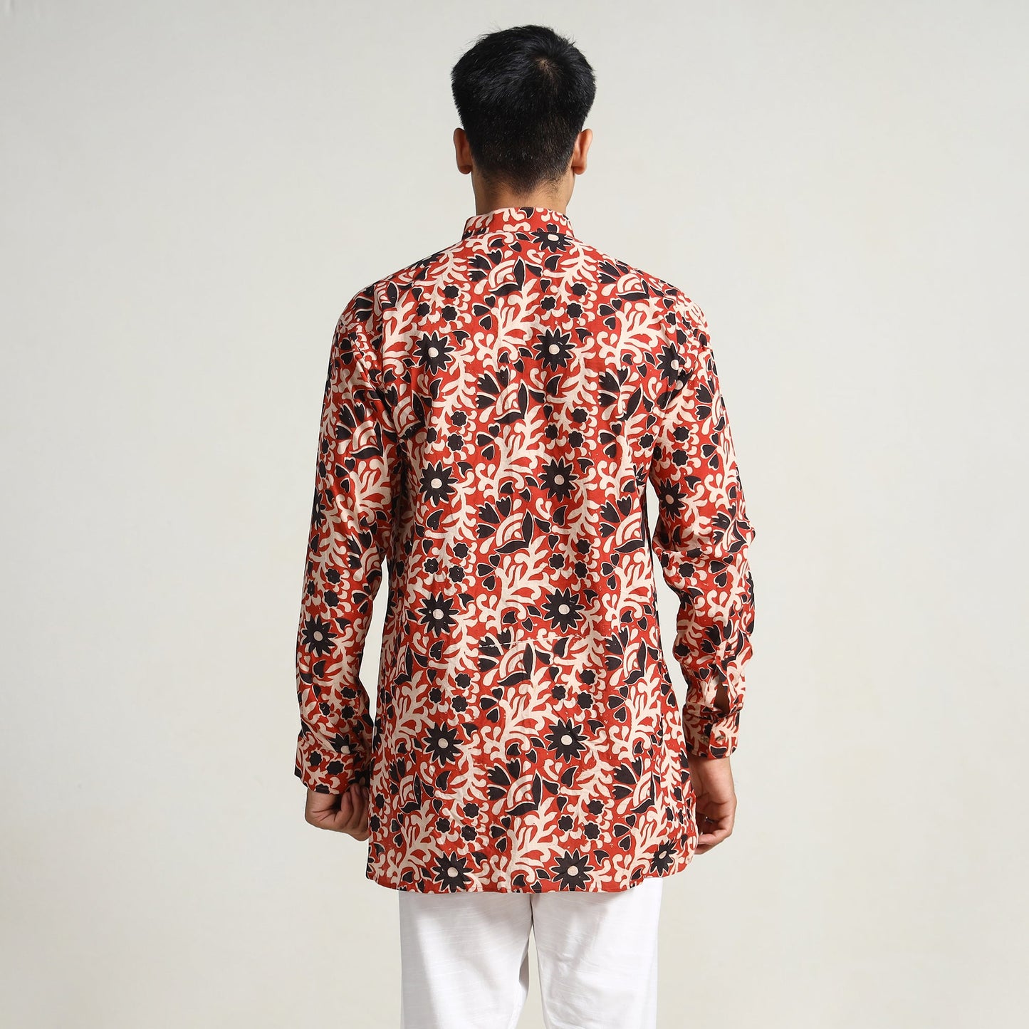 Buy Bagru Block Printing Cotton Men Short Kurta 06 Online at iTokri.com