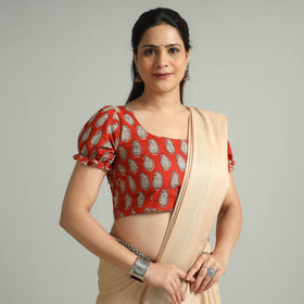 Buy Bagru Block Printed Cotton Stitched Blouse 06 Online at iTokri.com