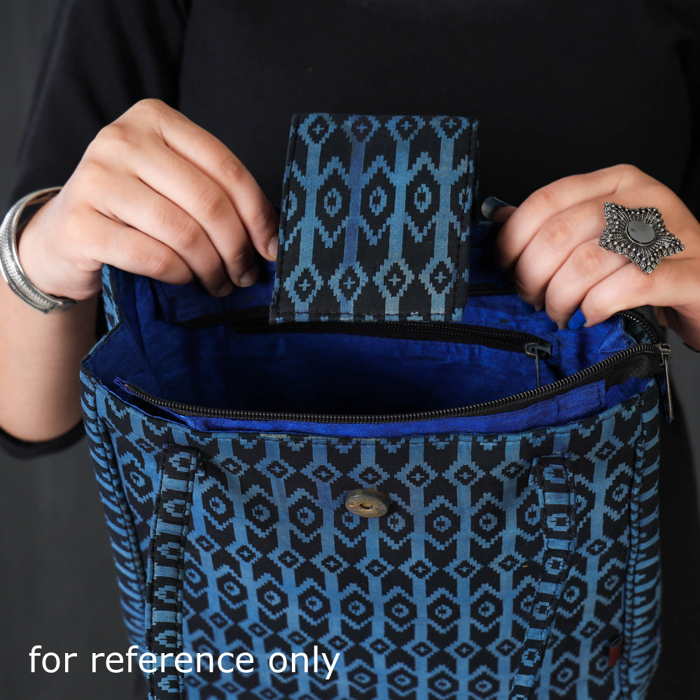 Red Bagru Block Printed Cotton Hand Bag