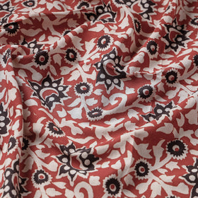 Red Traditional Bagru Print Fabric from Rajasthan