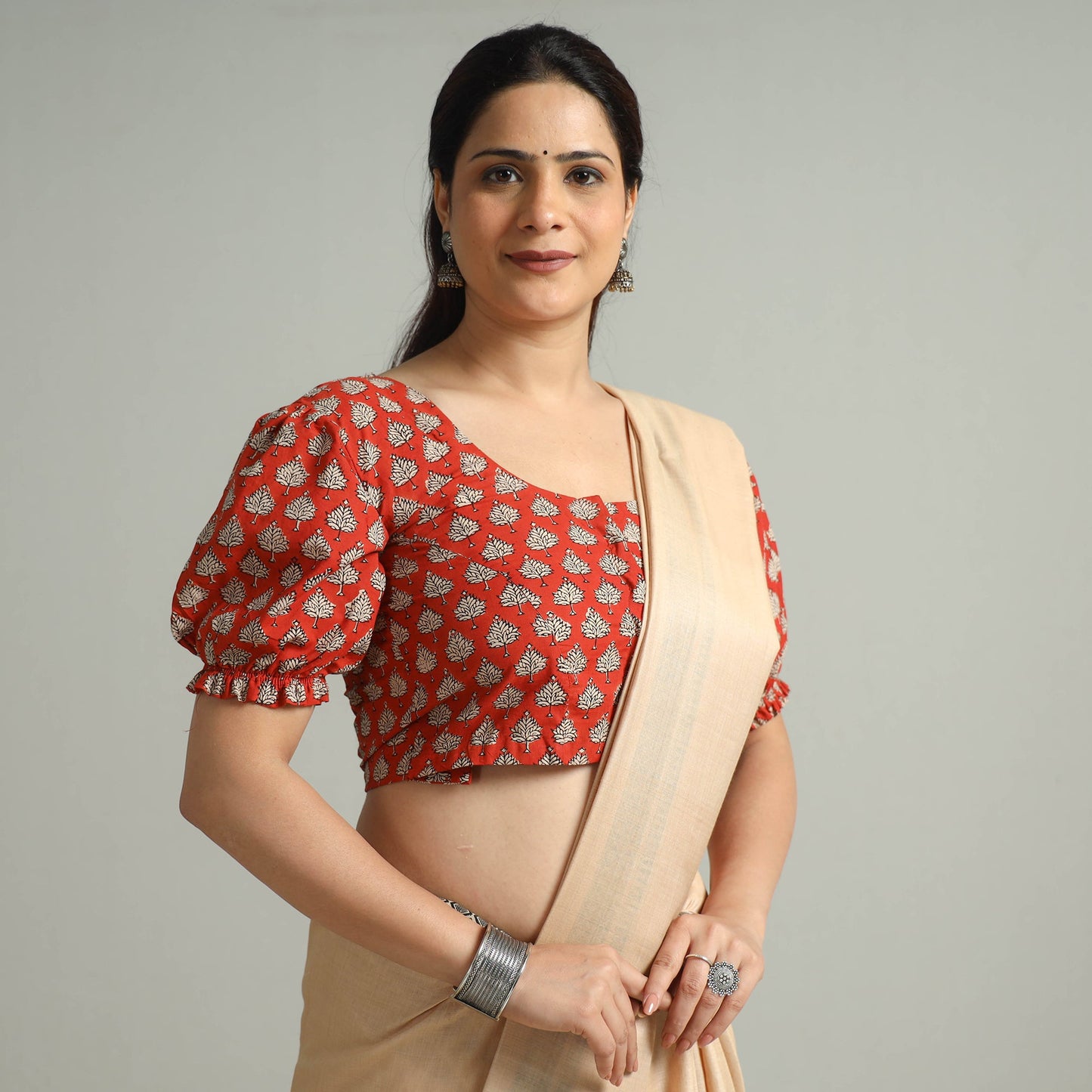 Buy Bagru Dabu Block Printed Cotton Stitched Blouse 02 Online at iTokri.com