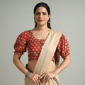 Buy Bagru Dabu Block Printed Cotton Stitched Blouse 02 Online at iTokri.com