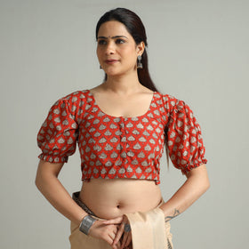 Buy Bagru Dabu Block Printed Cotton Stitched Blouse 02 Online at iTokri.com
