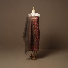 Bagru hand natural dyed cotton 2pc unstitched dress