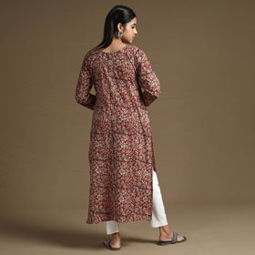 Buy Bagru Hand Block Printed Cotton Long Kurta Online at iTokri.com