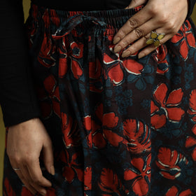 Red - bagru natural dyed cotton harem pant 18 - handcrafted