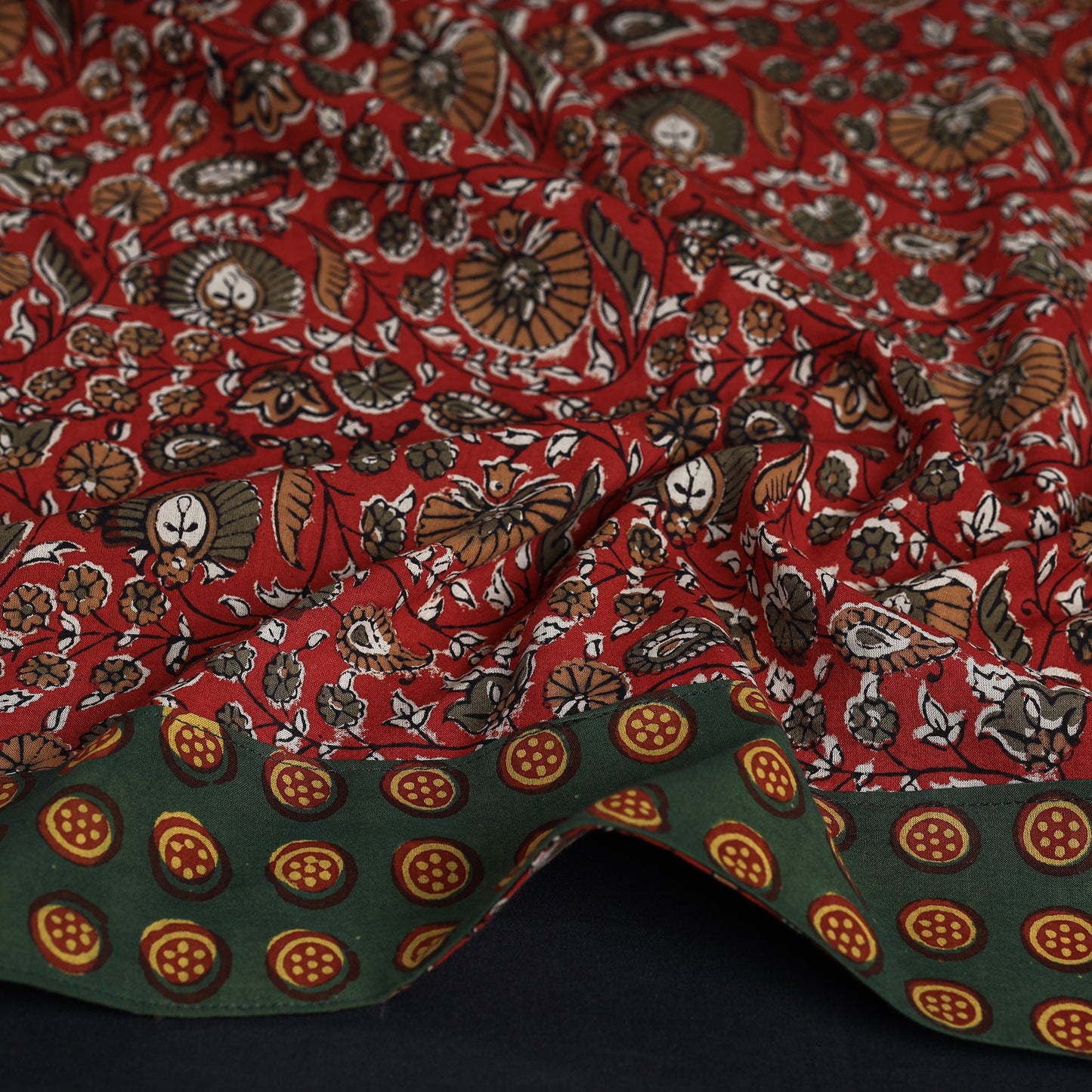 block printed blouse piece