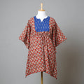 Buy Bagru Block Printed Cotton Kaftan with Tie-Up Waist Online at iTokri.com