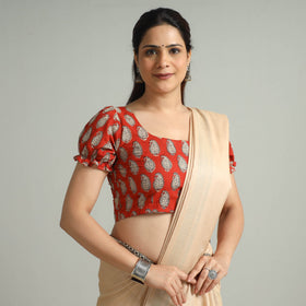 Buy Bagru Block Printed Cotton Stitched Blouse 06 Online at iTokri.com
