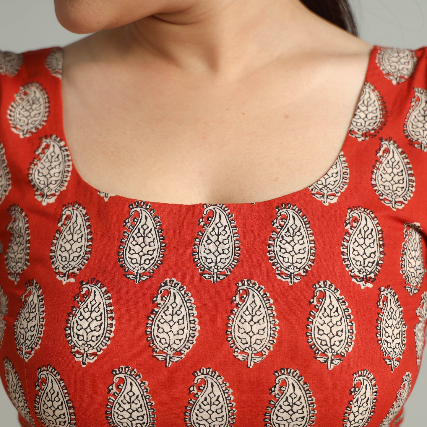 Buy Bagru Block Printed Cotton Stitched Blouse 06 Online at iTokri.com