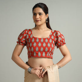 Buy Bagru Block Printed Cotton Stitched Blouse 06 Online at iTokri.com