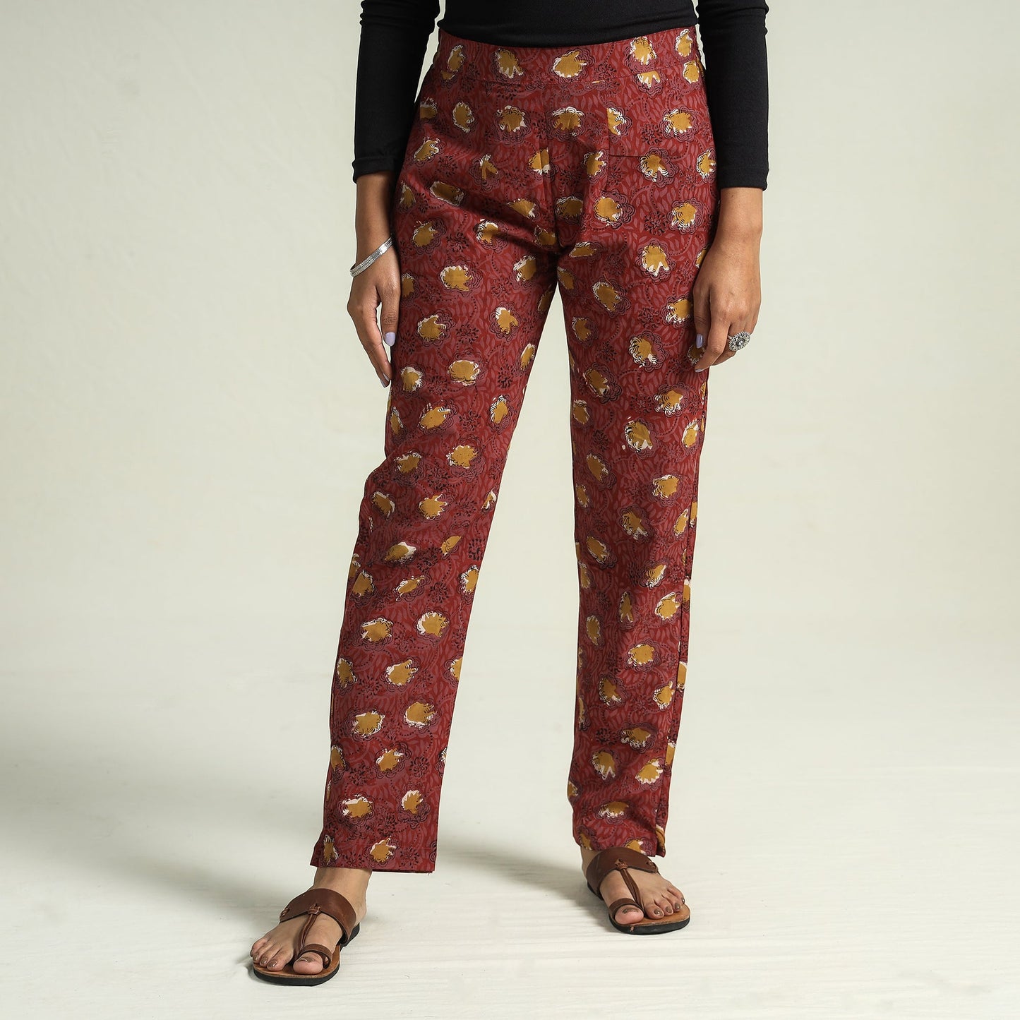 Buy Bagru Block Printed Cotton Tapered Pant Online at iTokri.com