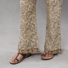 Red - bagru printing maheshwari silk kurta with palazzo &