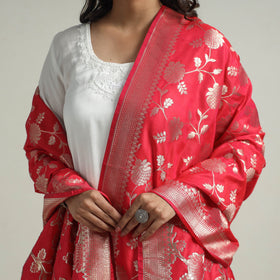 Buy  Banarasi Semi Silk Zari Jaal Dupatta with Tassels 13 Online l iTokri.com