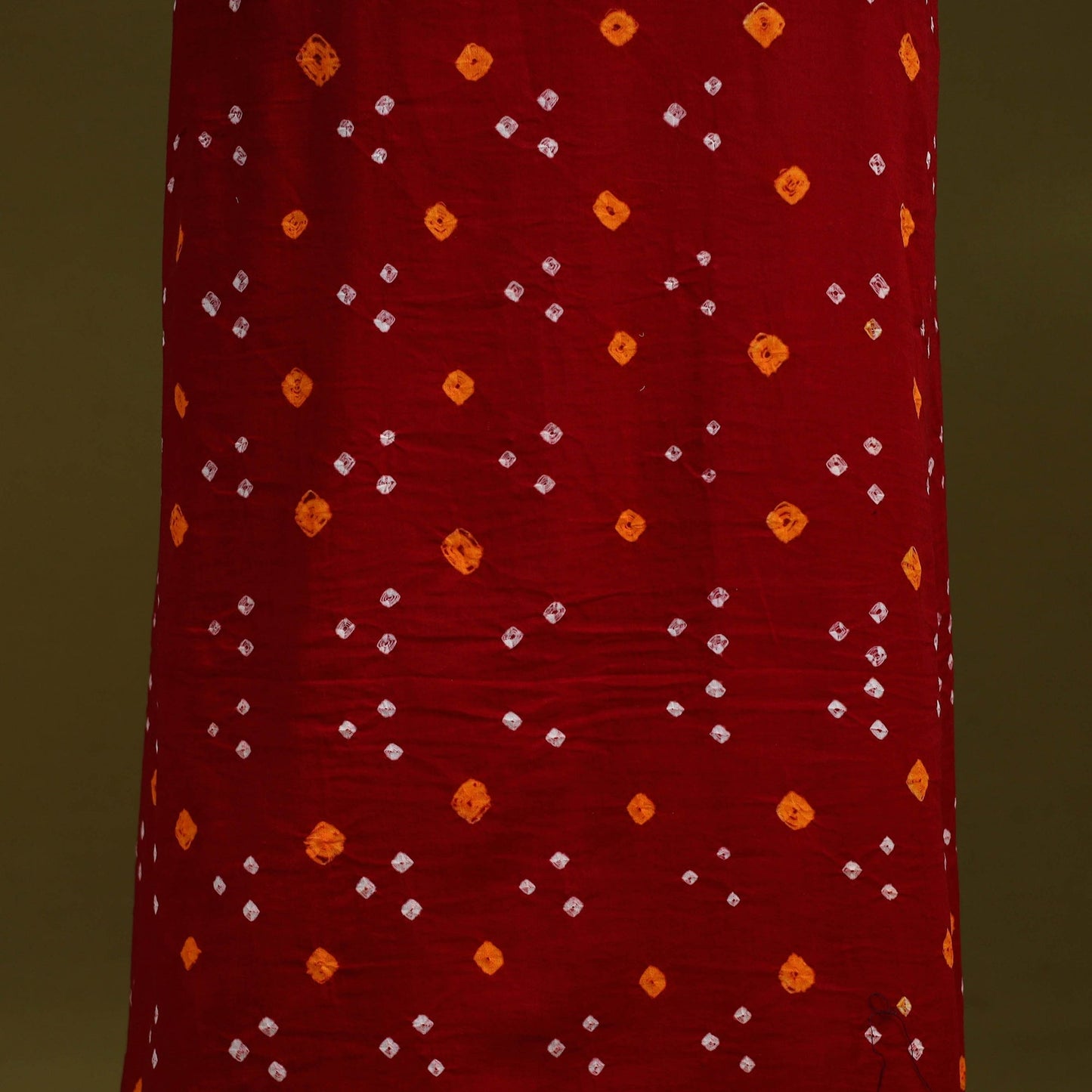 Bandhani patchwork cotton unstitched kurta material (3m) 21