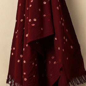 Red - Bandhani Tie-Dye Handloom Cotton Towel | iTokri