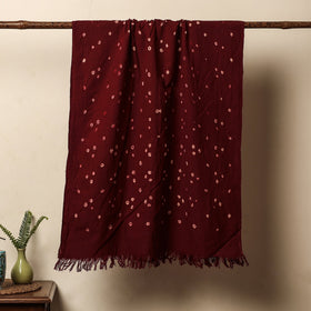 Red - Bandhani Tie-Dye Handloom Cotton Towel | iTokri