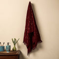 Red - Bandhani Tie-Dye Handloom Cotton Towel | iTokri