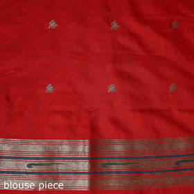 Red - bangalore silk paithani saree 03 - handcrafted