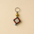 Red Banjara Embroidery Handmade Keychain 