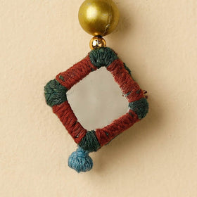 Red Banjara Embroidery Handmade Keychain 