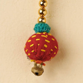 Red Banjara Embroidery Handmade Keychain 