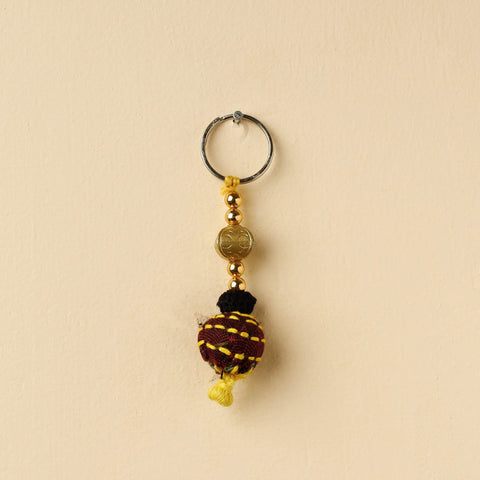 Red Banjara Embroidery Handmade Keychain 