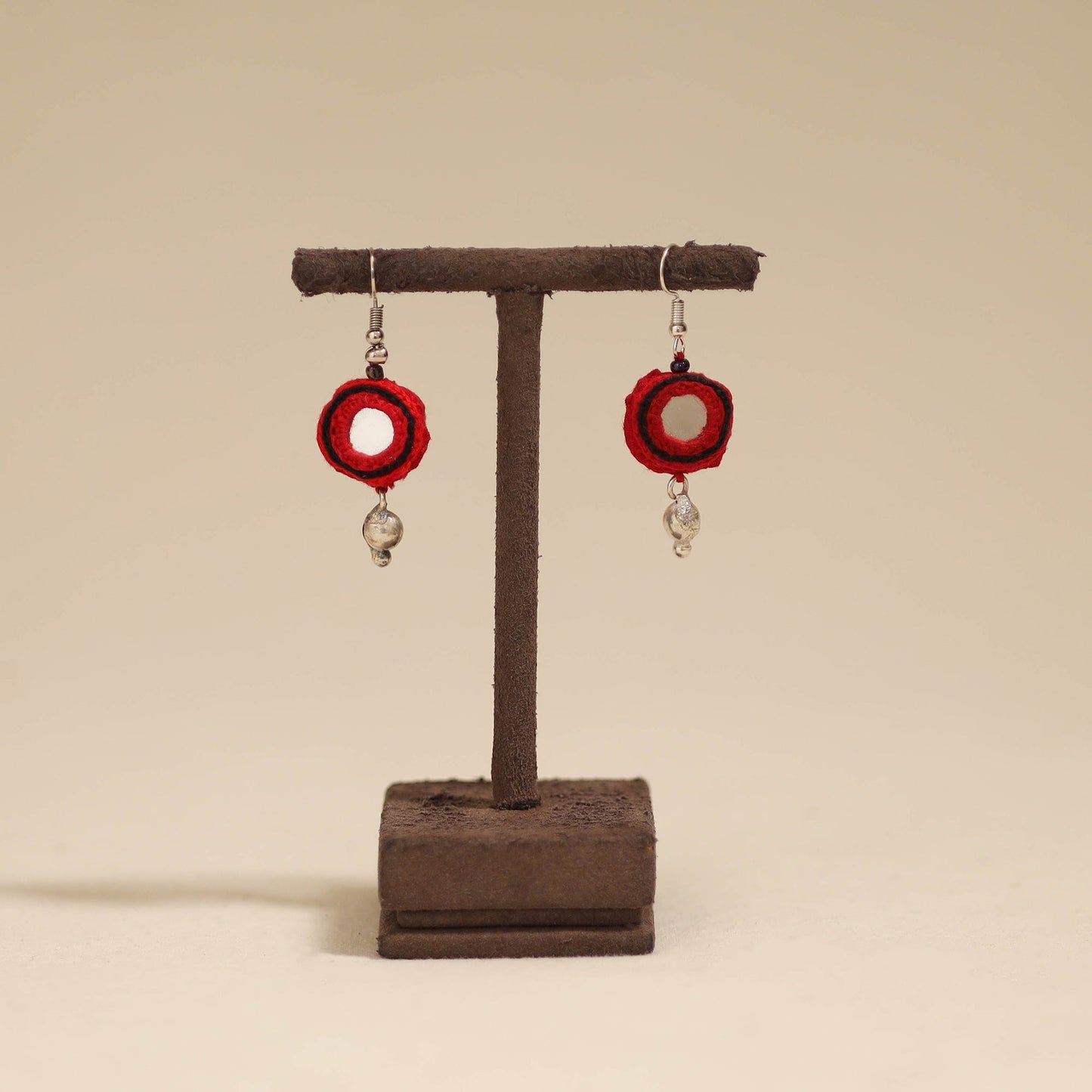 Banjara embroidery mirror work handmade earrings 09
