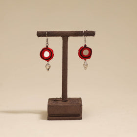 Banjara embroidery mirror work handmade earrings 09