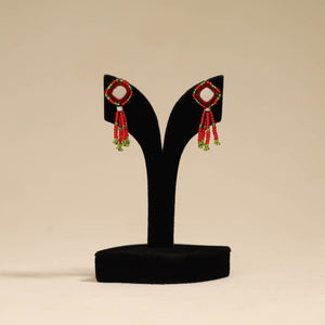 Banjara embroidery mirror work handmade earrings 11