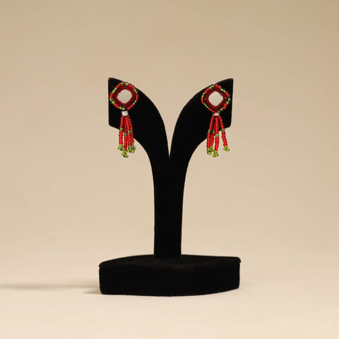 Banjara embroidery mirror work handmade earrings 11