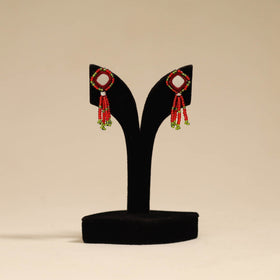 Banjara embroidery mirror work handmade earrings 11