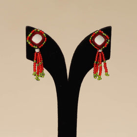Banjara embroidery mirror work handmade earrings 11