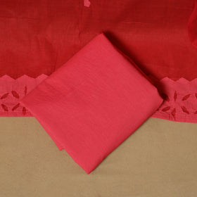 Barmer applique cut work cotton 3pc unstitched dress