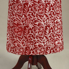 Red - batik patchwork cotton unstitched kurta material