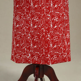 Red - batik patchwork cotton unstitched kurta material