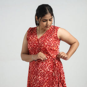 batik print dress
