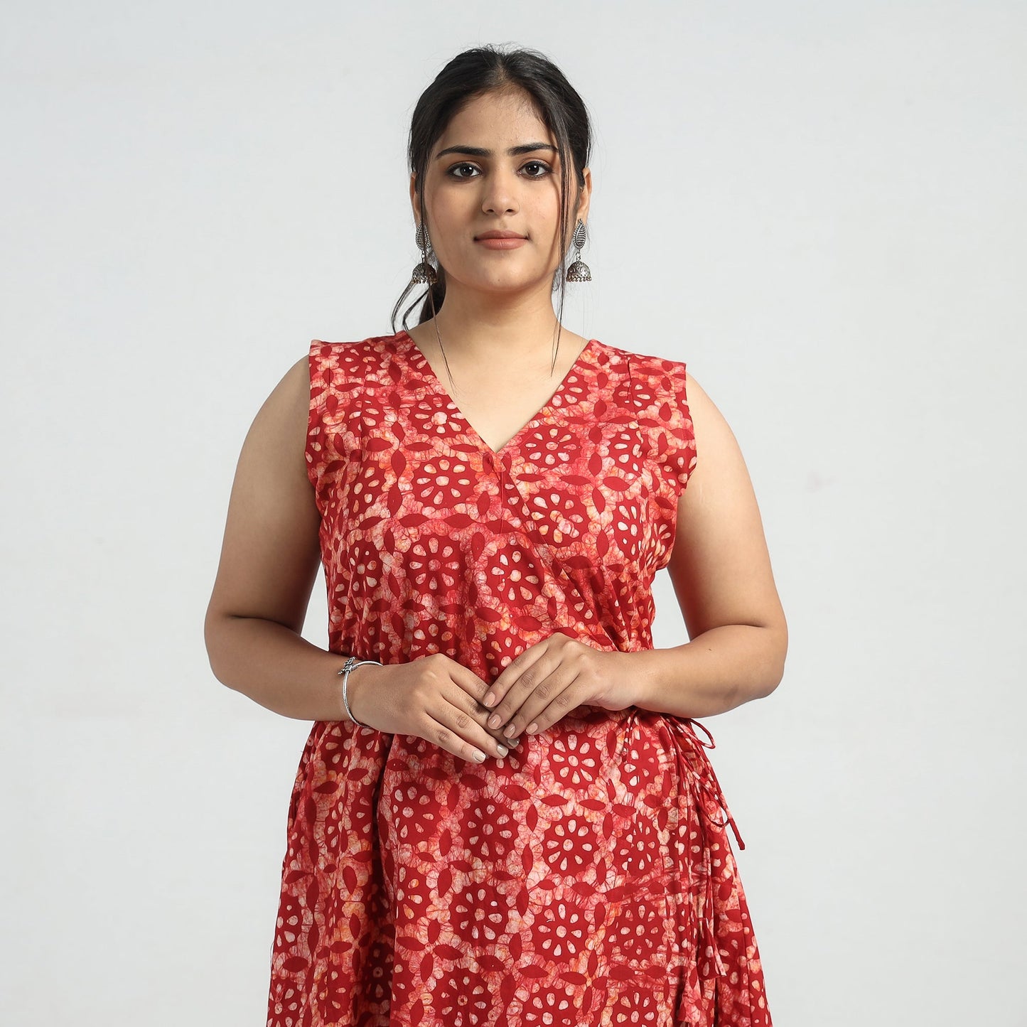 batik print dress