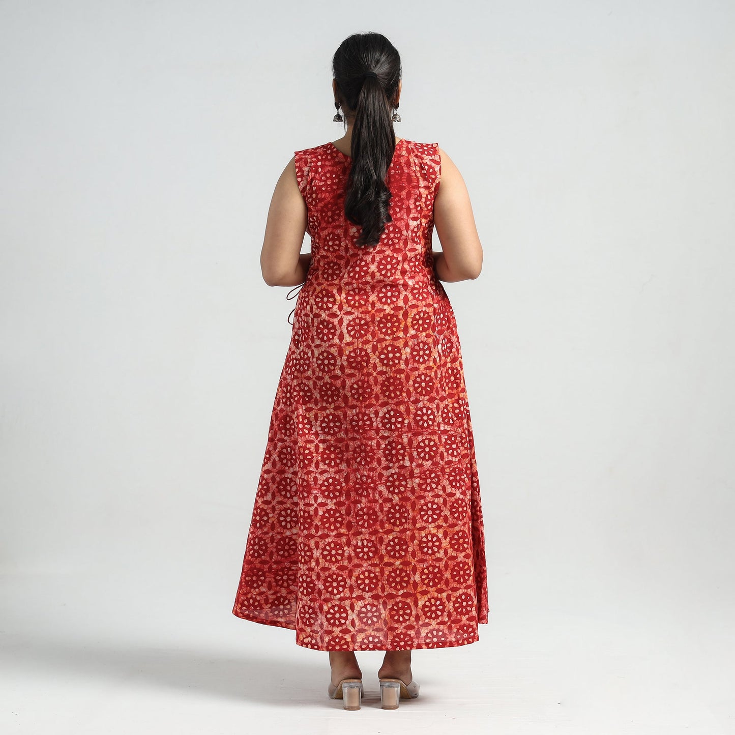 batik print dress
