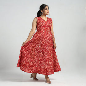 batik print dress