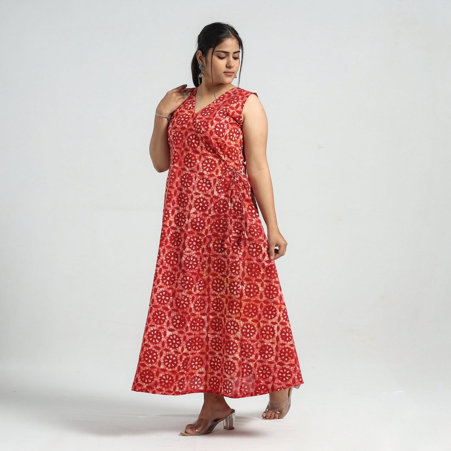 batik print dress