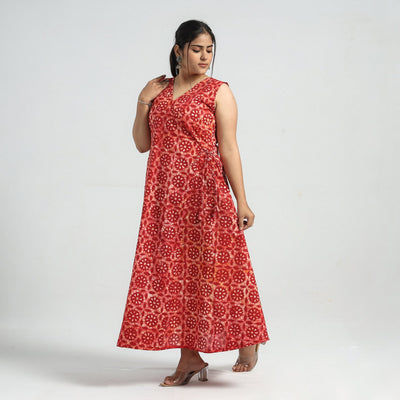 batik print dress