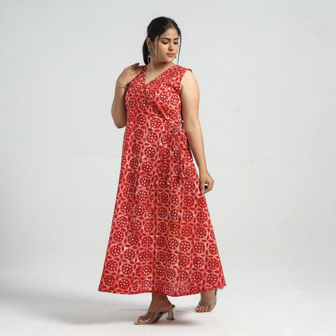 batik print dress