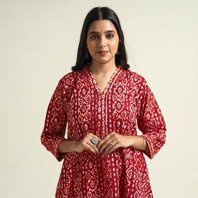   Batik Printed Cotton Kurta with Palazzo Set Online l iTokri.com