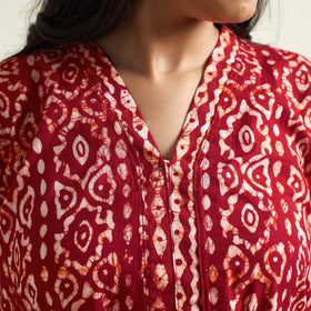   Batik Printed Cotton Kurta with Palazzo Set Online l iTokri.com