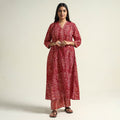   Batik Printed Cotton Kurta with Palazzo Set Online l iTokri.com