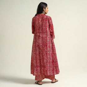   Batik Printed Cotton Kurta with Palazzo Set Online l iTokri.com