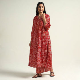   Batik Printed Cotton Kurta with Palazzo Set Online l iTokri.com