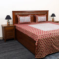 Buy Batik Print with Sanganeri Patch Cotton Bedsheet Set