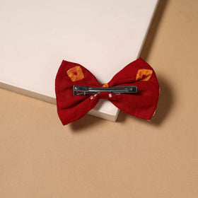 Bead mirror work women’s bow hair clip 03 - handcrafted